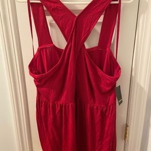 Red Babydoll Tank 3X